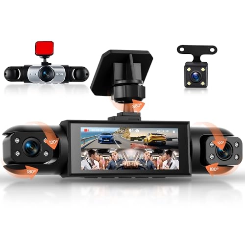 360° 4 Channel Dash Cam - 1080P