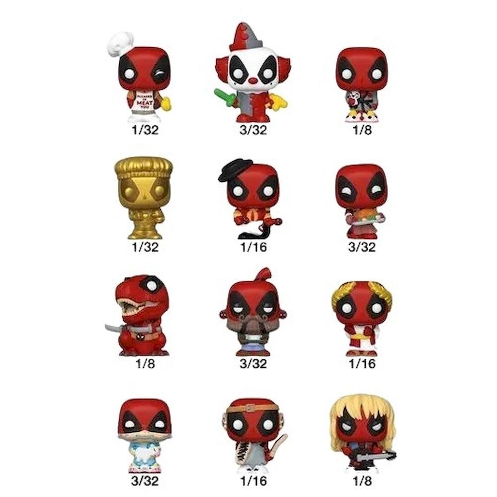 FUNKO TOYS Deadpool - Marvel Bitty Pop! Figure Blind Bag (Assortment) - 0.9-inches (FU84964)