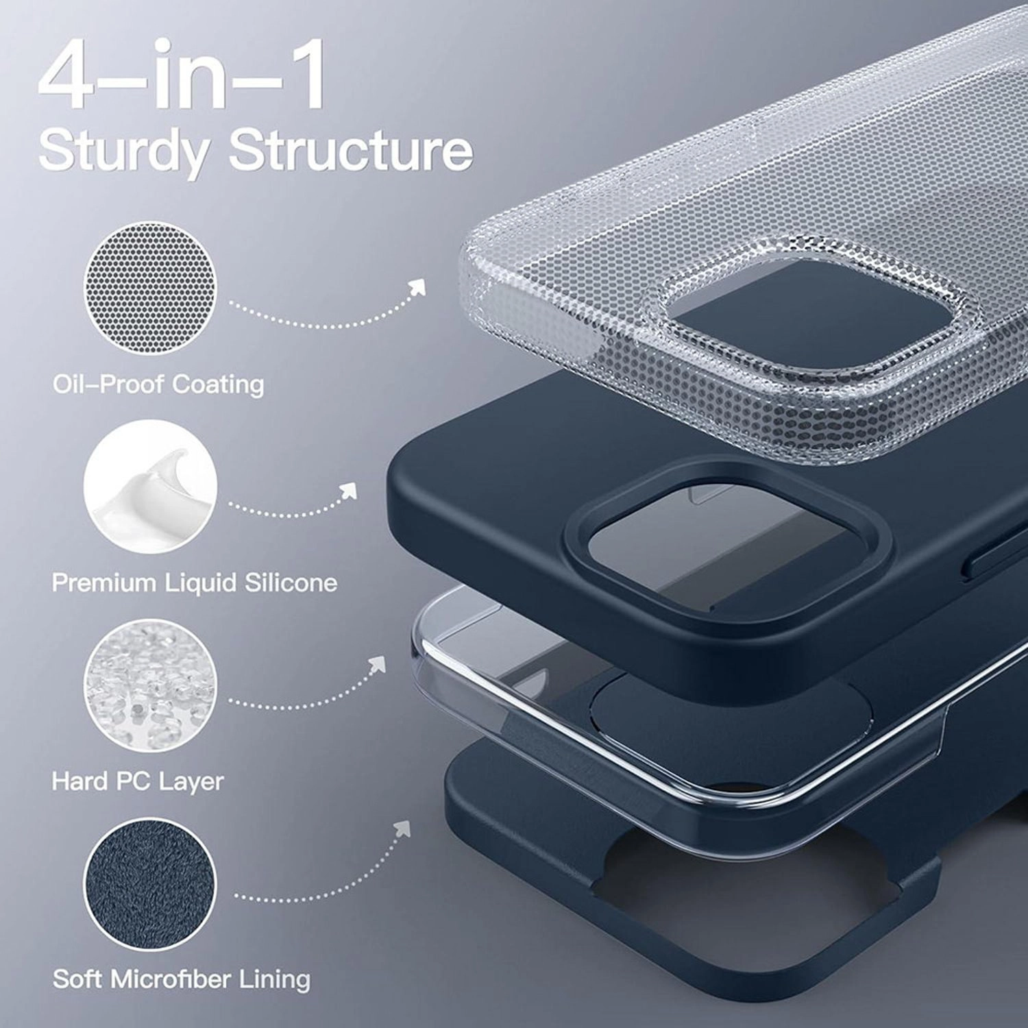 Silicon Magnetic Case with MagSafe for iPhone 15