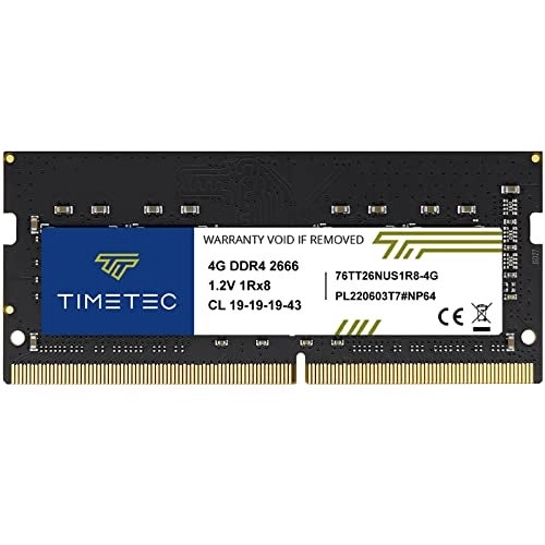 Timetec DDR4 SODIMM - 4GB 2666MHz 260 Pin