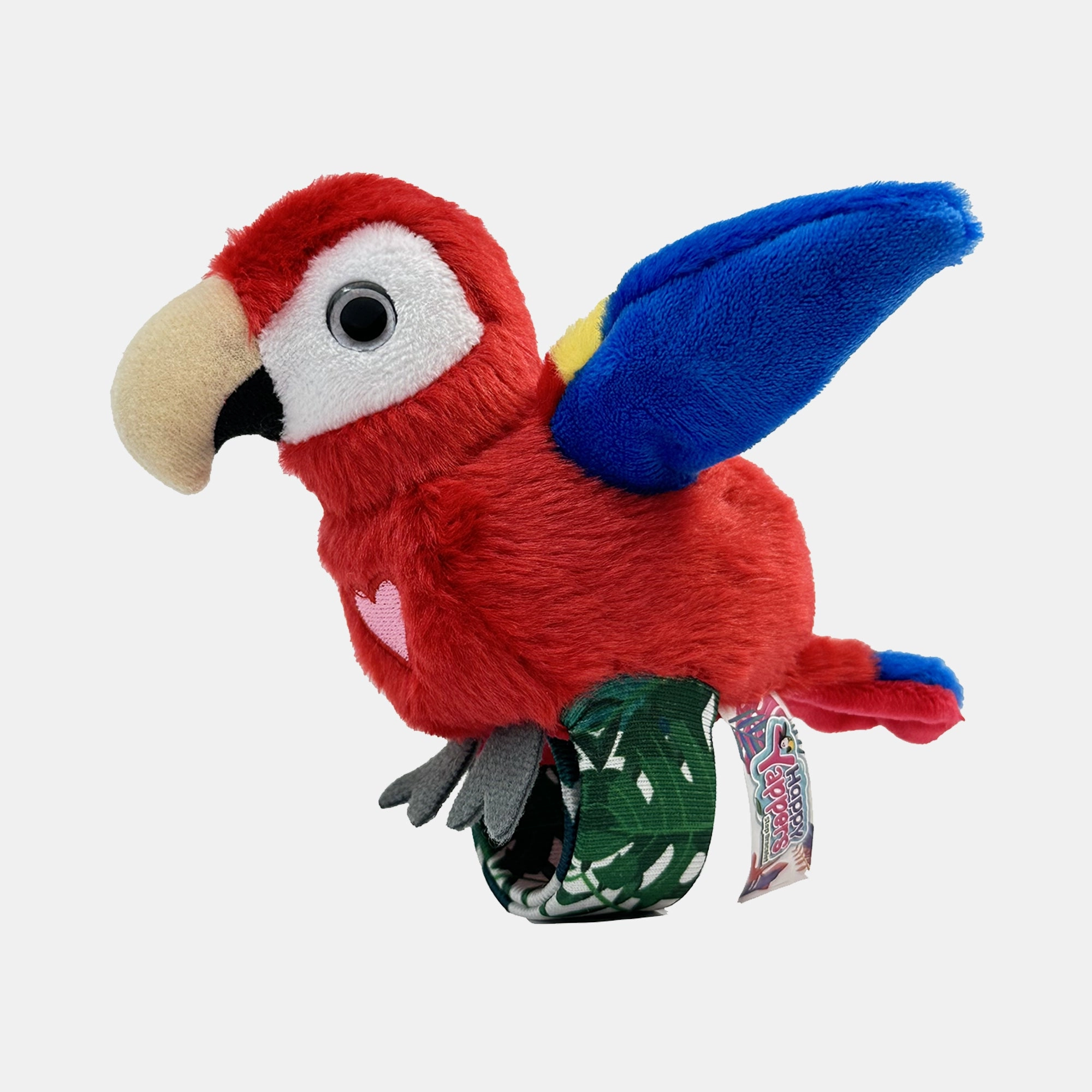 Happy Yappers Red Parrot Talking Birds 14 cm Plush - Repeat Mode Music Mode Chirping Mode
