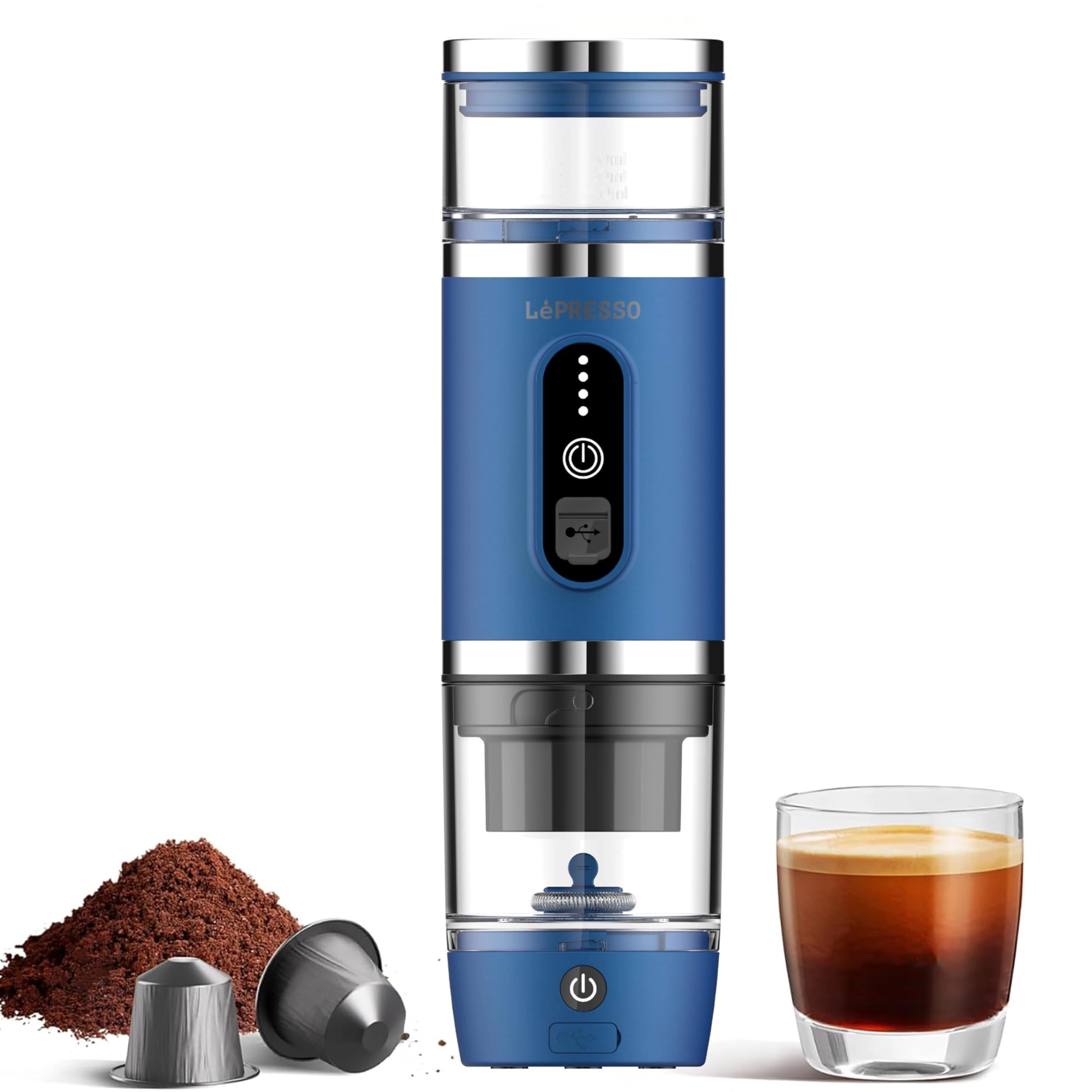 LePresso LPCFFM4IN1BK - 80mL Milk Frother Portable