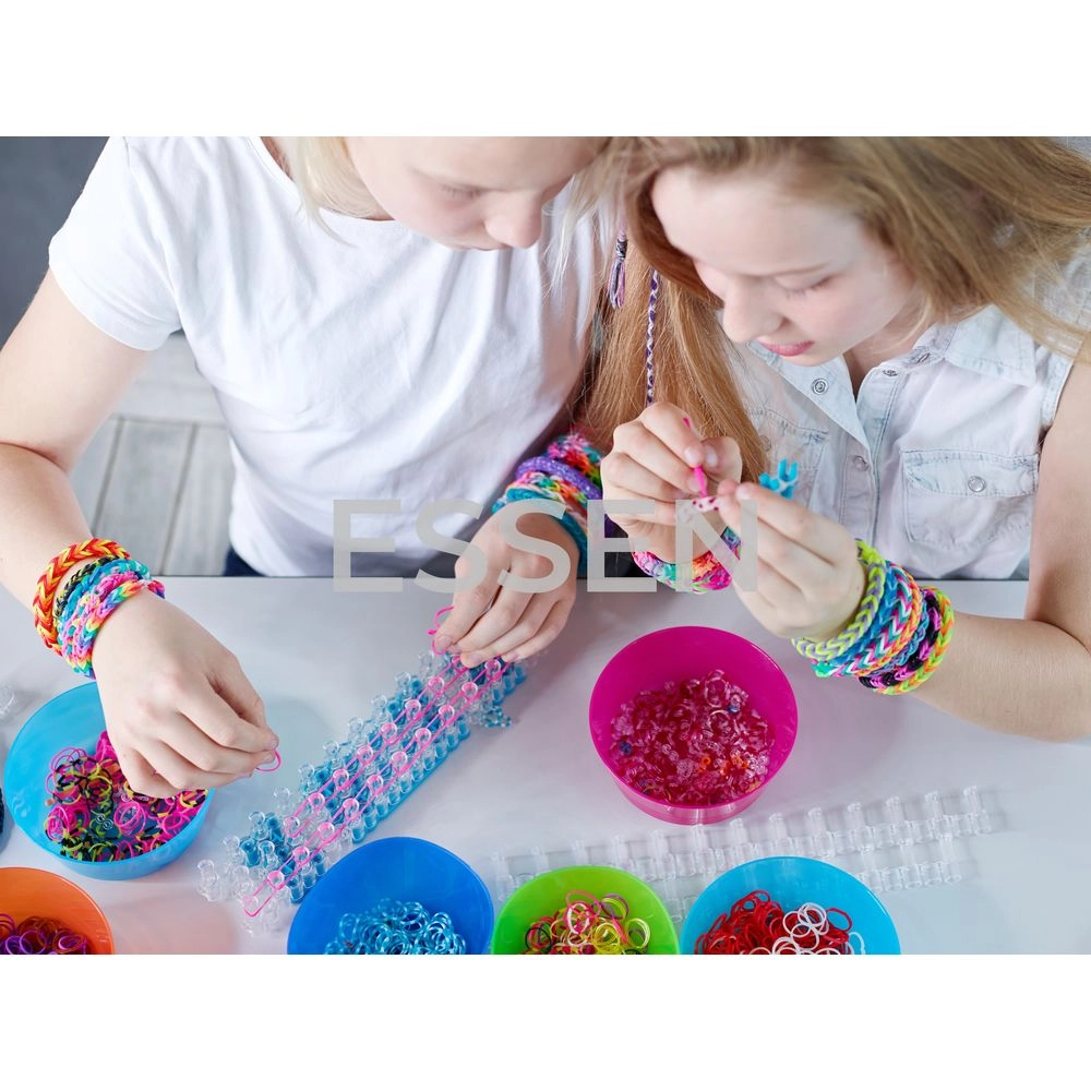 Loom Rubber Bands Bracelet Making DIY Craft Kit - 7000 pcs 22 different colored