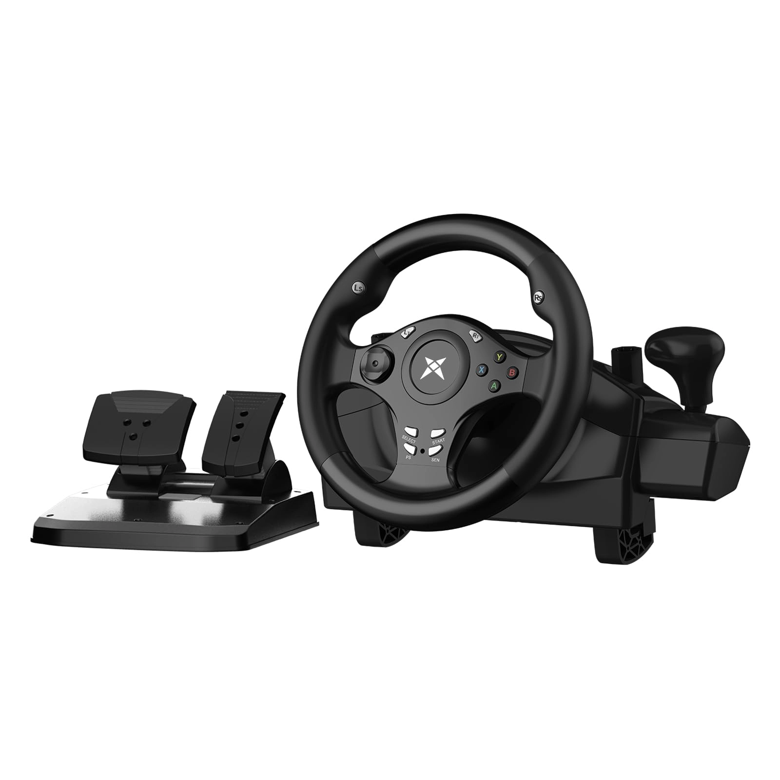 NBCP Racing Wheel Racing Wheel & Pedals - PC PS4 PS3 Xbox One Xbox Series X S Nintendo Switch Android