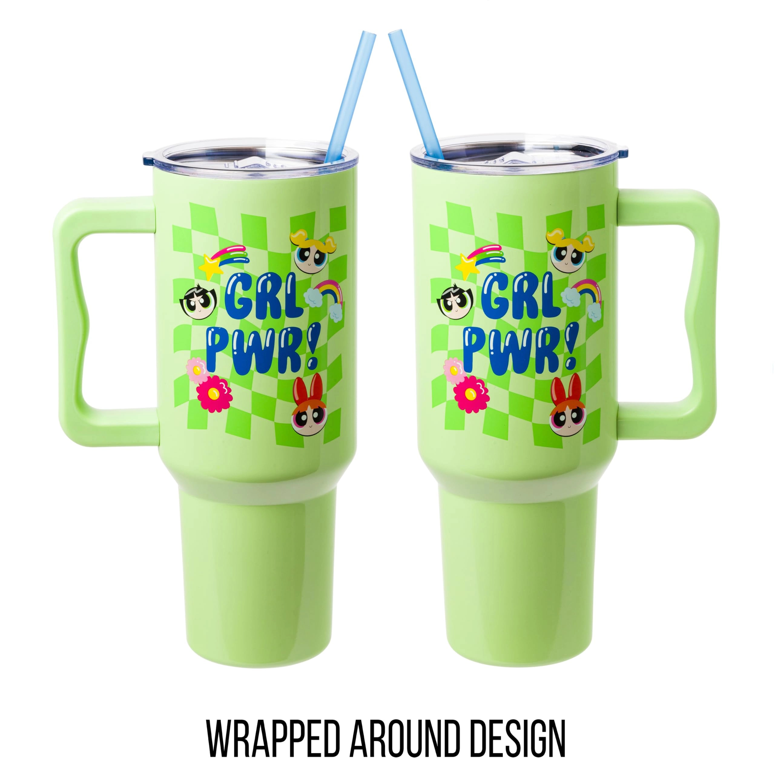 Stainless Steel Powerpuff Girls Girl Power Groovy Retro Tumbler - 1183ml