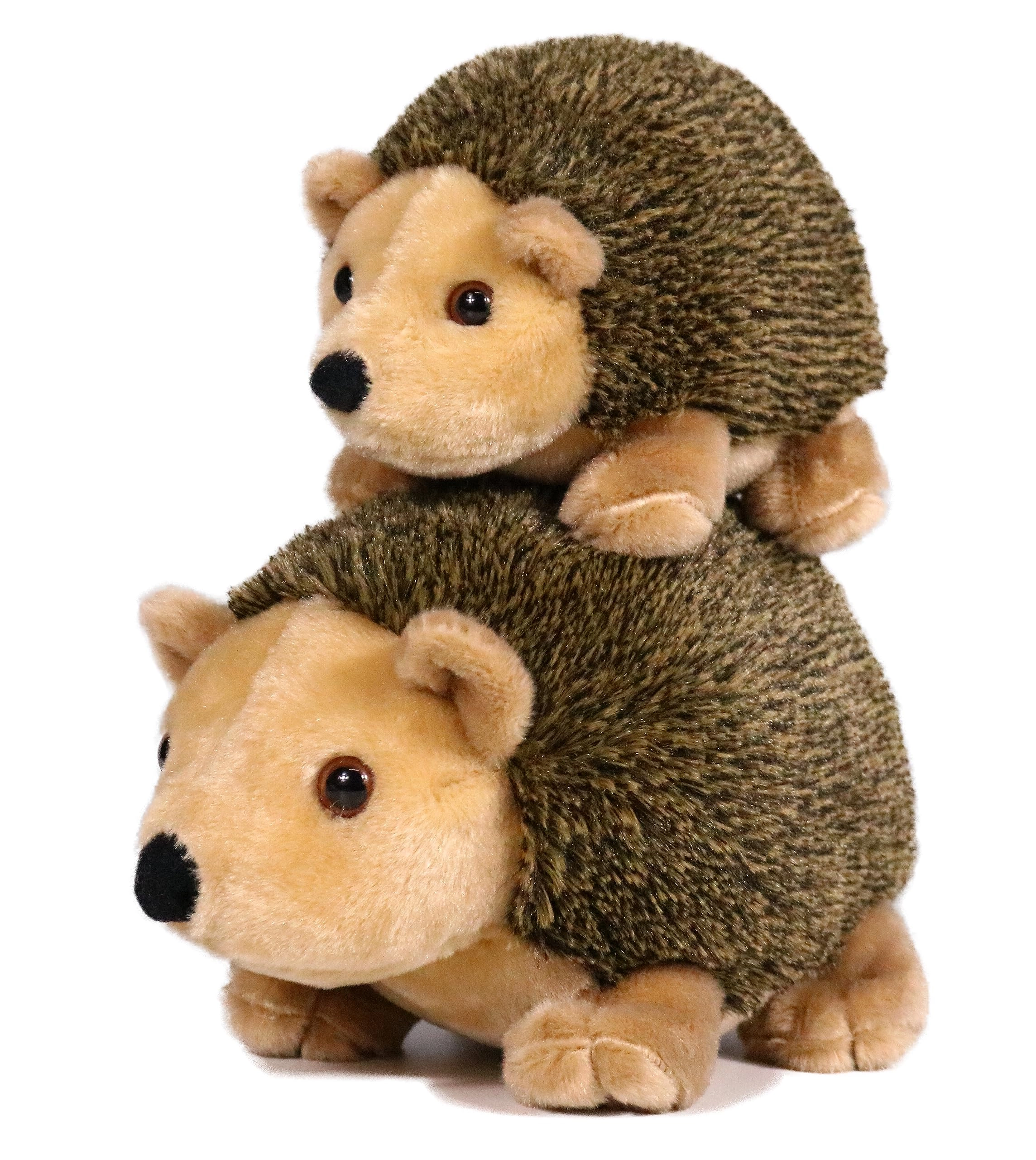 ice king bear Hedgehog Mom and Baby Stuffed Animals 25.4 cm Plush - Brown Polyester