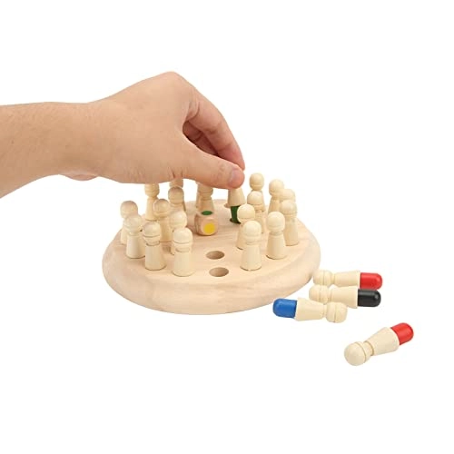 Wooden Memory Chess Set - Birch 16.5cm/6.5in