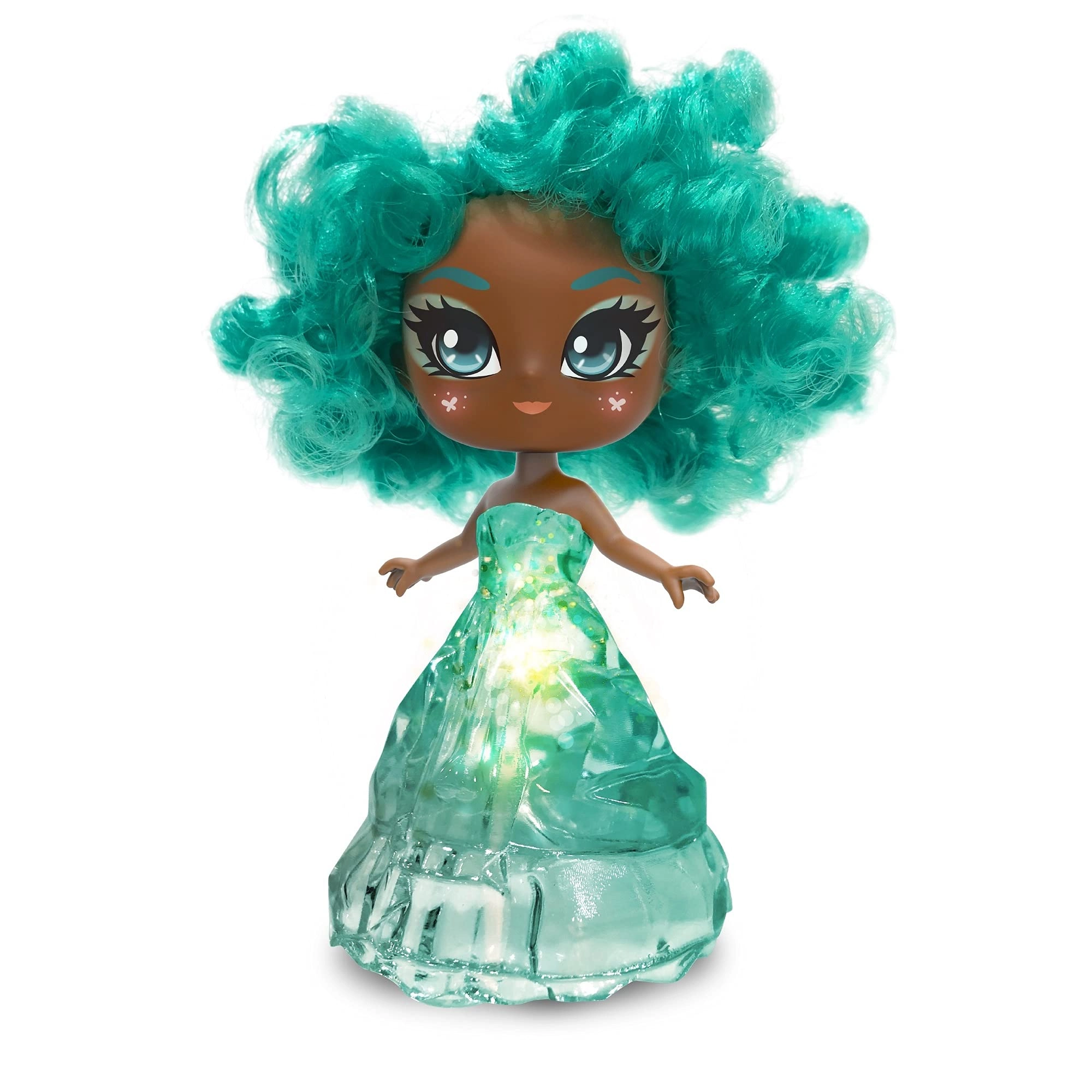 Skyrocket Toys Crystalina - Turquoise Colour Changing LED Dress Amulet Necklace Ages 3+