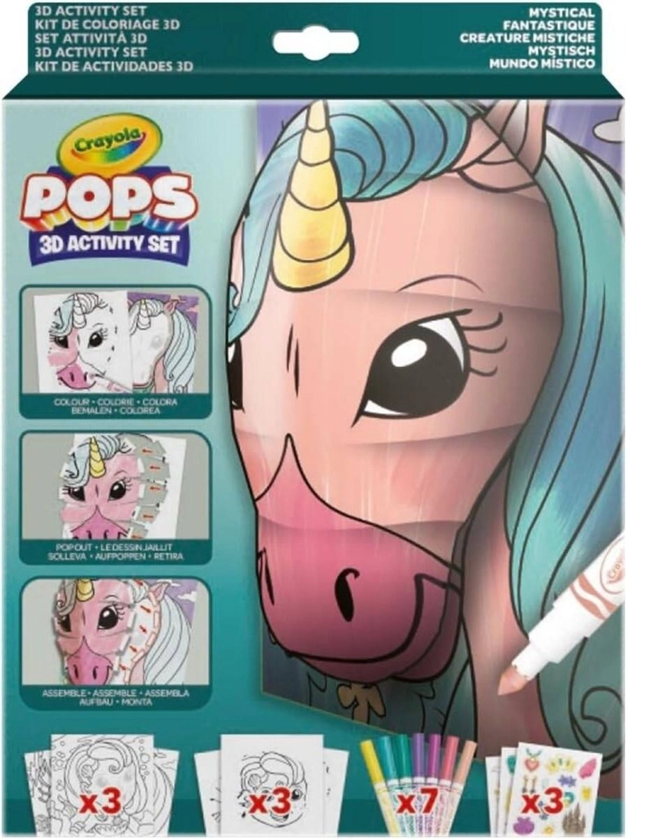 Pops 3D Dinos - 7 washable markers