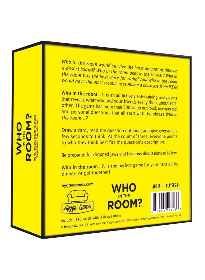 Who In The Room - Card Game