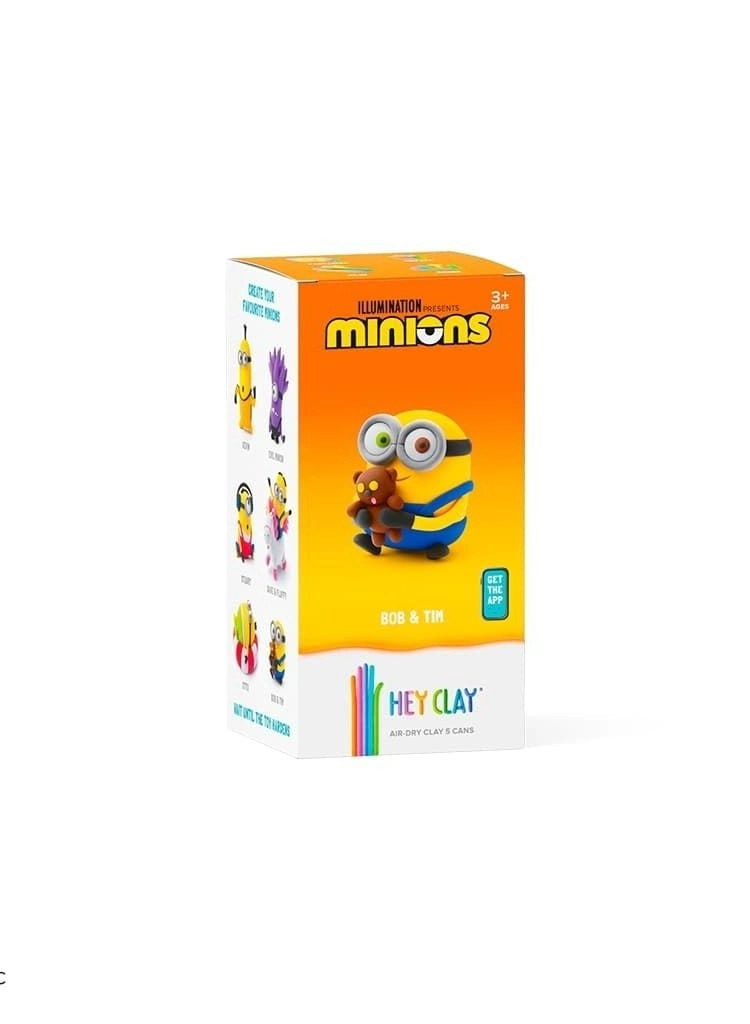 Minions Bob & Tim Colourful modelling air-dry clay - 3+ years