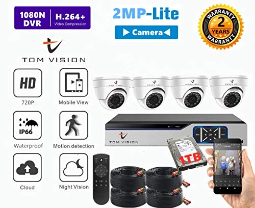 4CH Home Security Camera System