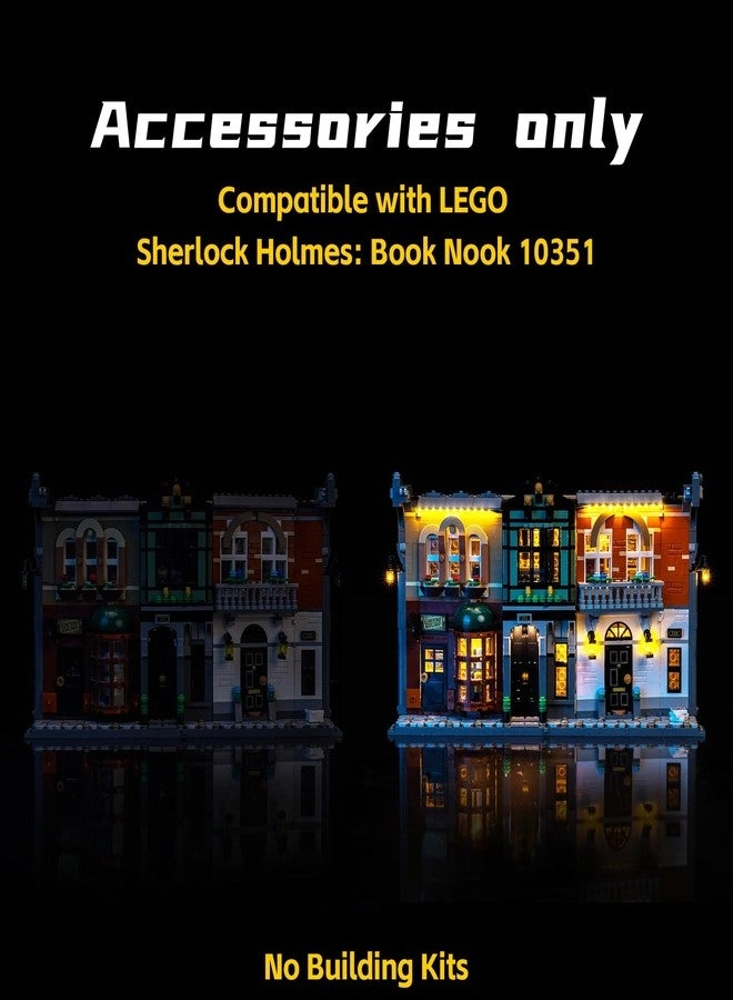 Light Compatible with Lego Sherlock Holmes: Book Nook 10351 - Touch-Sensitive Switch with dimming Function