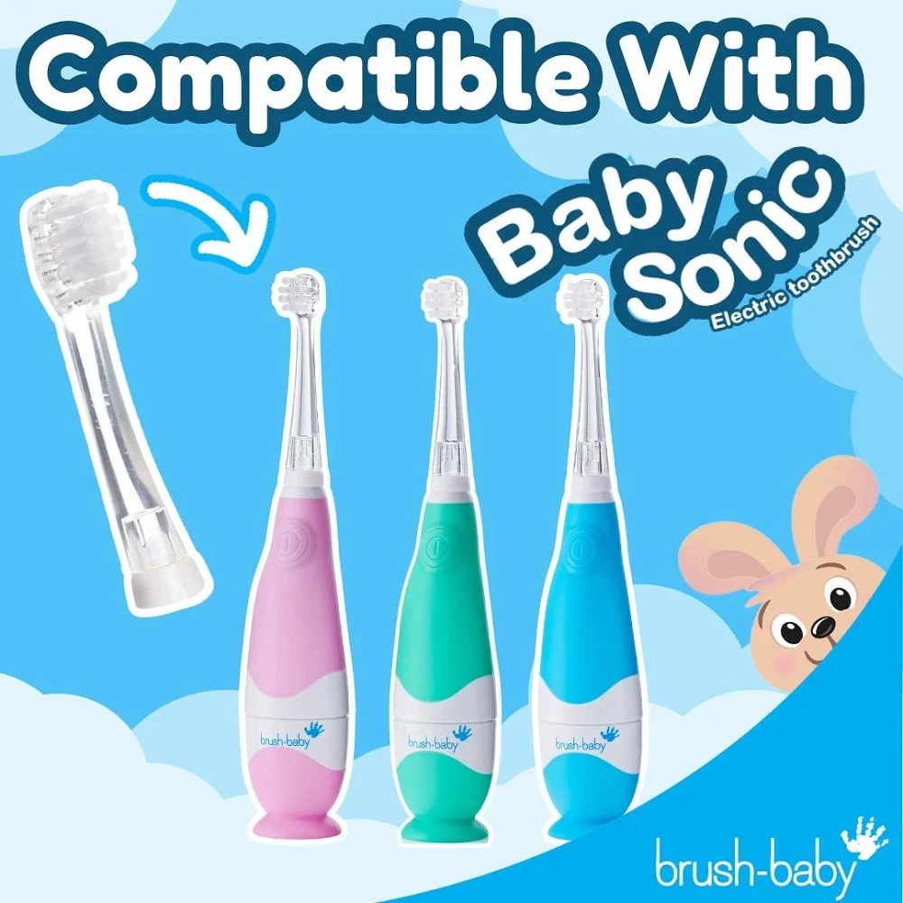 BabySonic Replacement Brush Heads - 18-36 months 4 Pack