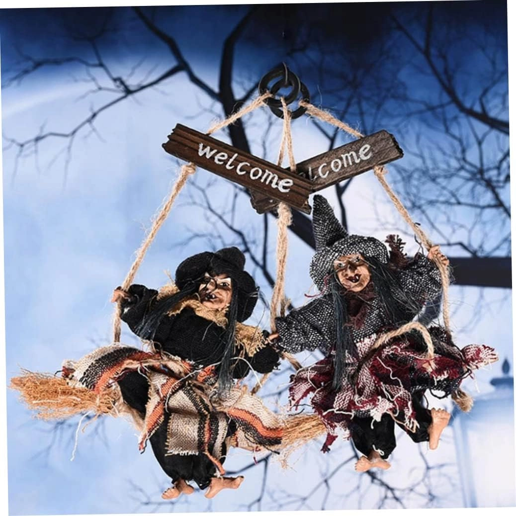 Halloween Hanging Decoration - Witch 1PC 20*30*19*10cm.
