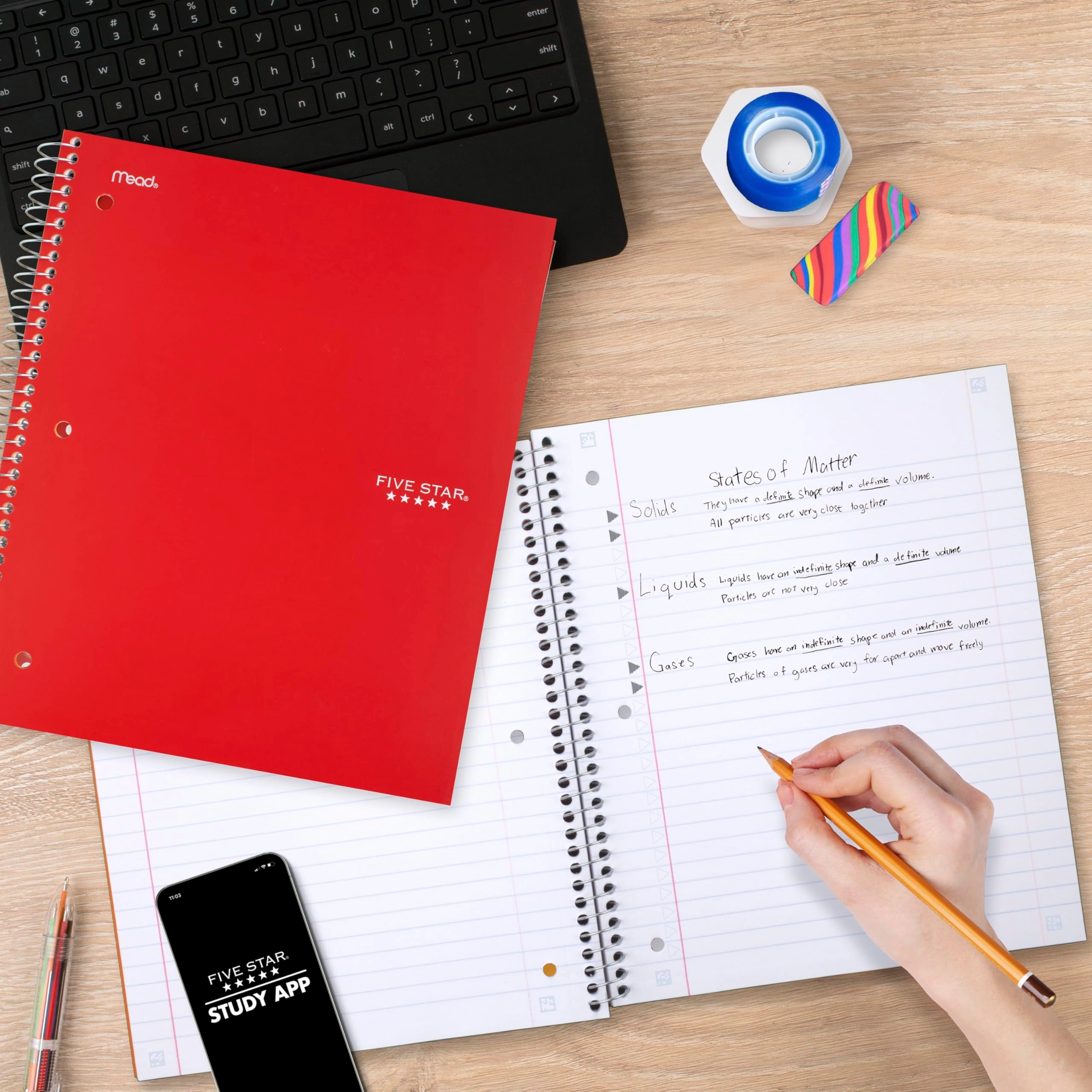 Spiral Notebook 8-1/2" x 11" Spiral - Lined 100 Sheets