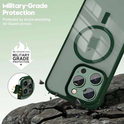 Case for iPhone 16 Pro Max Clear Back Phone Bumper Cover with MagSafe for iPhone 16 Pro Max