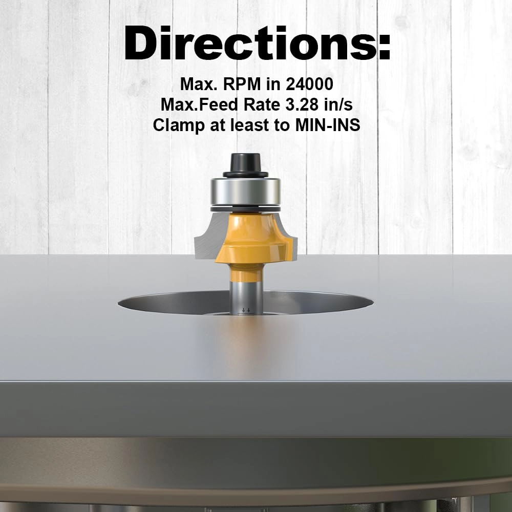 Roundover Router Bit - 3/4\" 1/2 Inch Shank