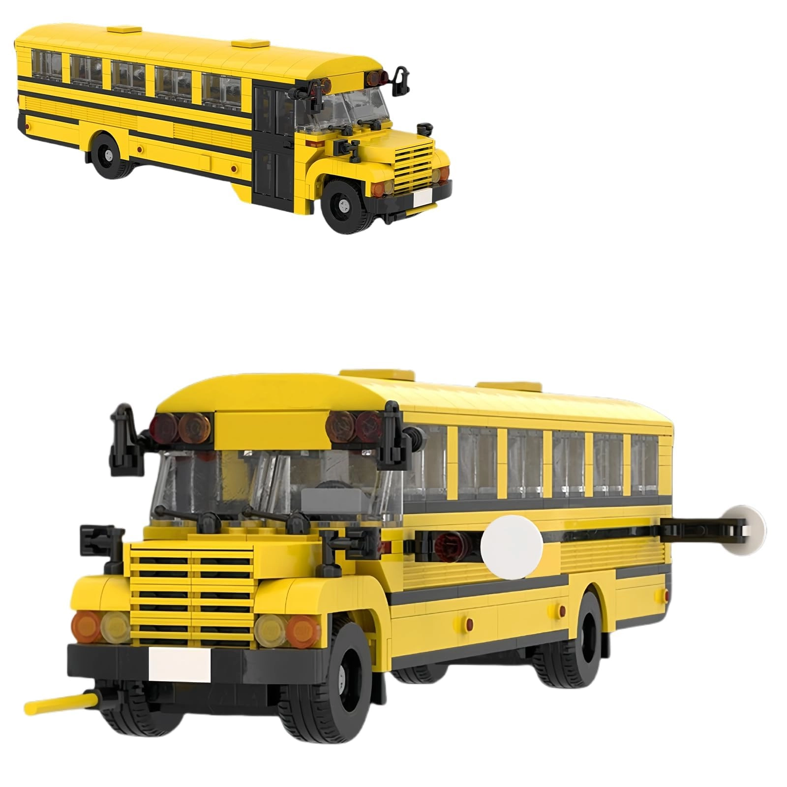 RWSEFK School Bus Building Blocks Kit - 635 pcs