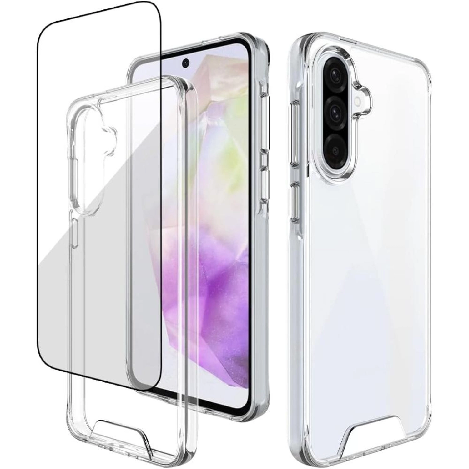 Magnetic Clear Case + Screen Protector - Premium Tempered Glass for Samsung Galaxy A56