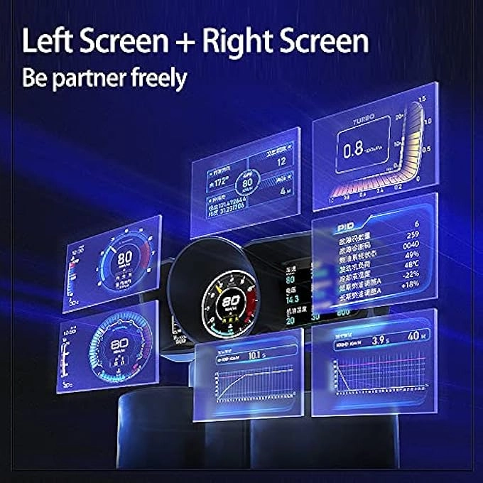 Hud Speed Display - 3 Screen Obd2