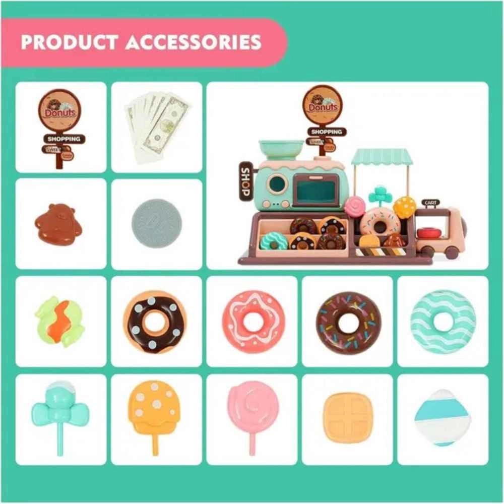 Donut Shop Toy Set - Light & Sound Play Money (5551007-777-8)