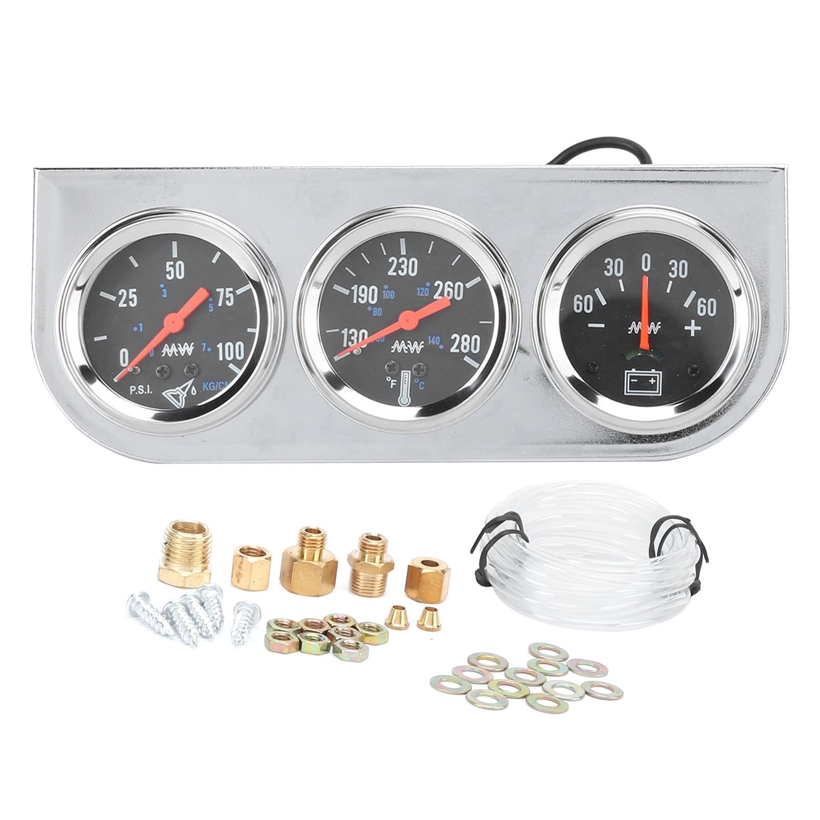 KIMISS Triple Gauge Kit - 2in 3-In-1 12V