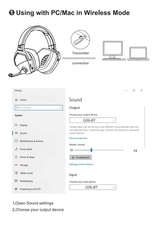 G06 Wireless Headset