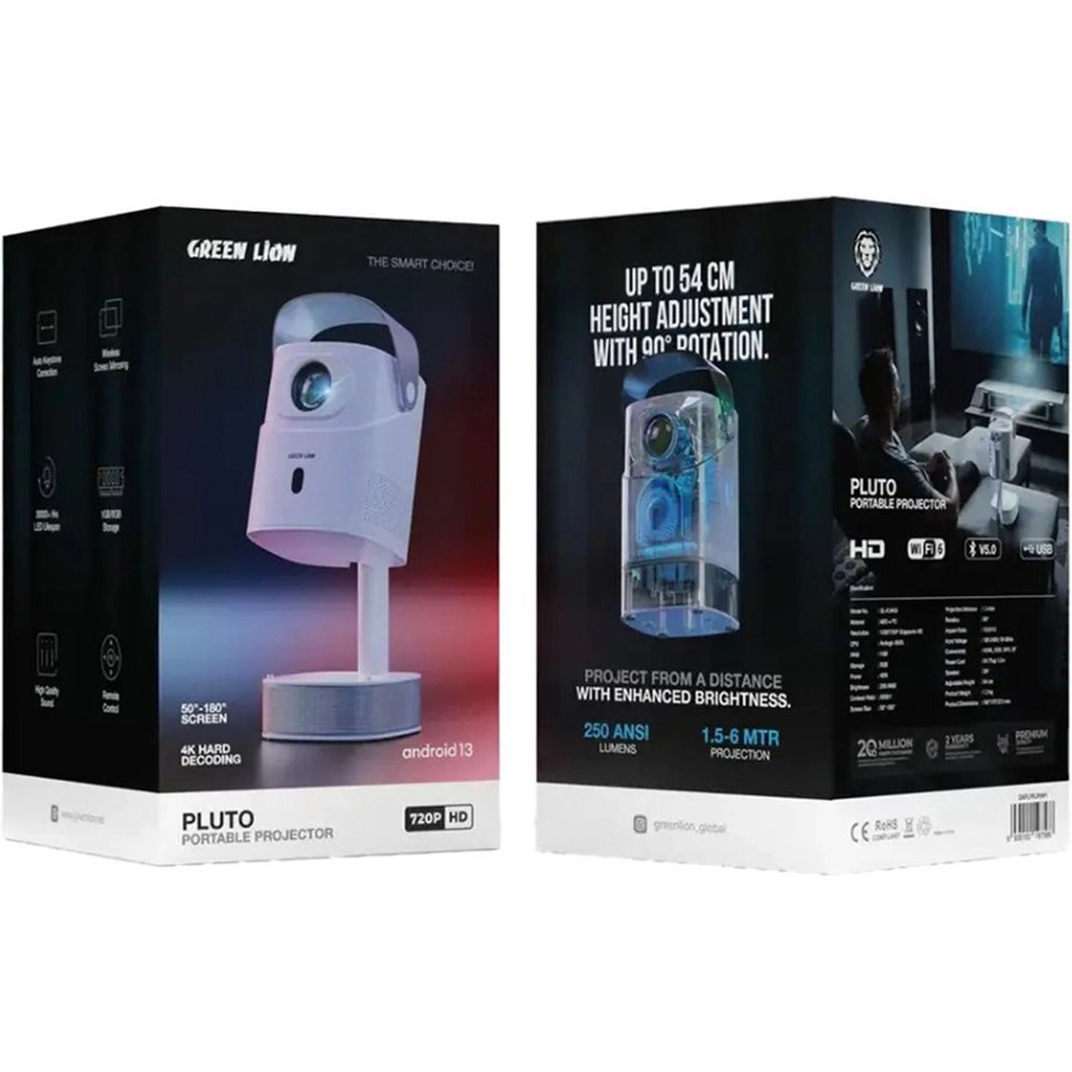 Pluto GNPLPRJRWH 250 ANSI lumens
