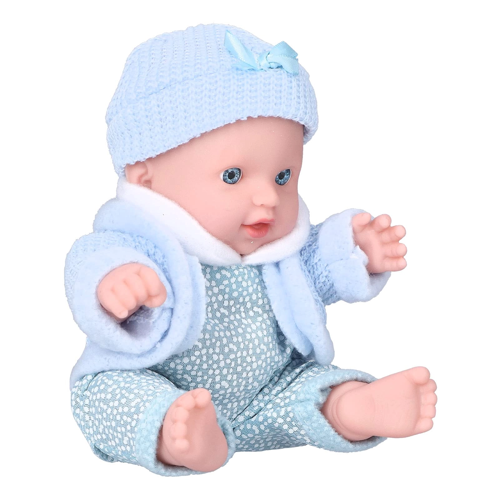 FEIP Reborn Baby Doll - 8 Inch blue sweater
