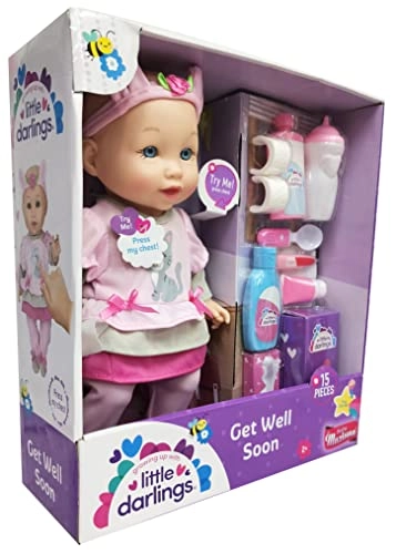 Little Darlings Get Well Soon Doll - 12" 15Pcs Ages 2+