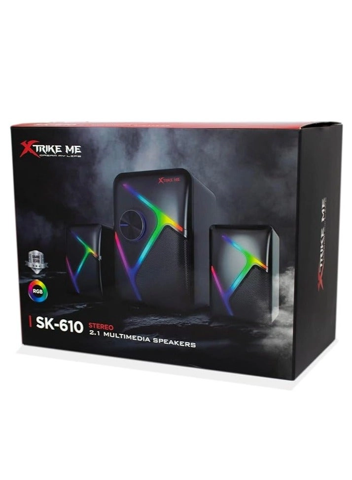 SK-610 - 2.1 RGB Backlight Stereo Sound