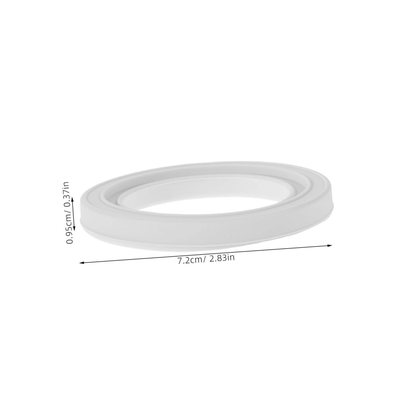 Replacement Seal Gasket - White Silicone 7.20X7.20X0.95cm