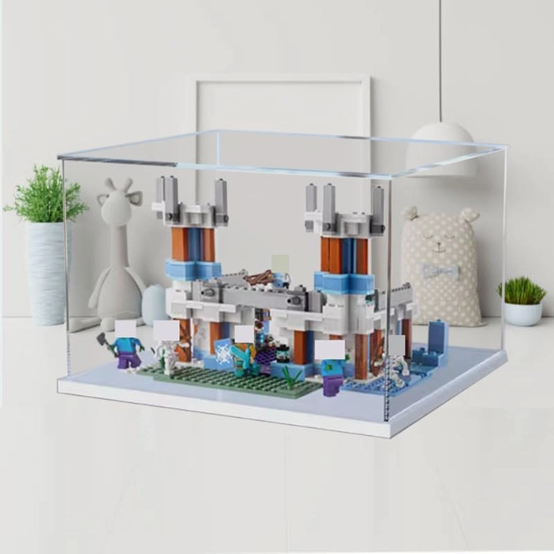 Clear Acrylic Display Case (21186) - The Ice Castle LegoMinecraft