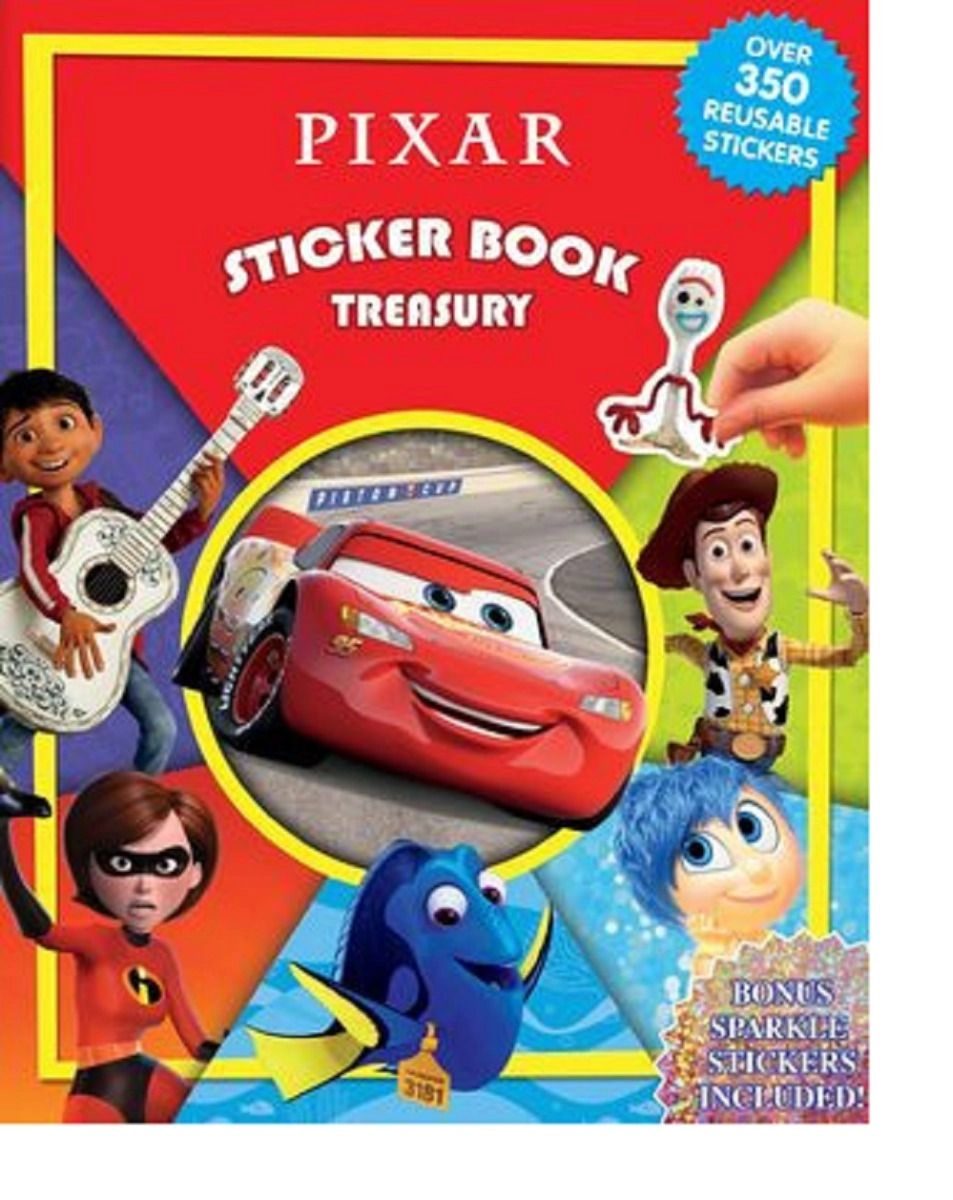 Phidal Disney Pixar Sticker Book Reusable 350 pcs