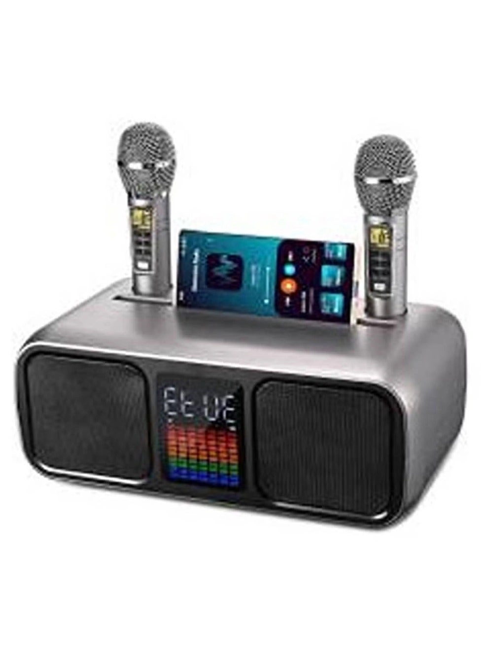 Portable Bluetooth Speaker PA System - 2 Wireless Microphones