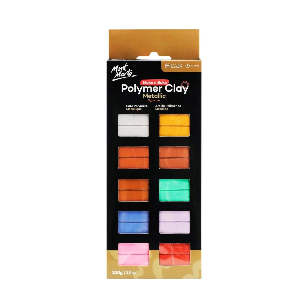 Mont Marte Polymer Clay Set - Polymer Clay 1 Kg 10pcs.