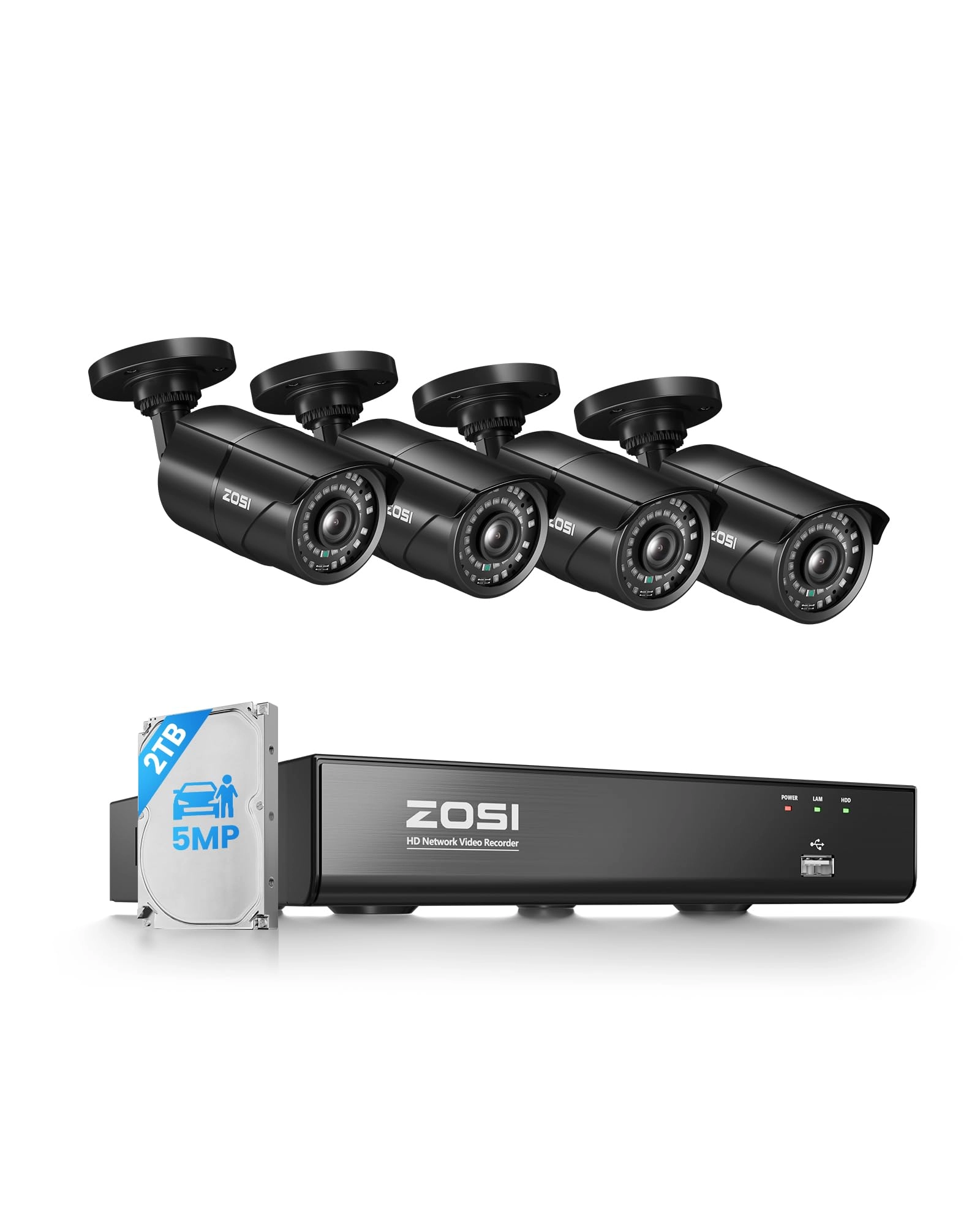 4K PoE Security Camera System - 8CH