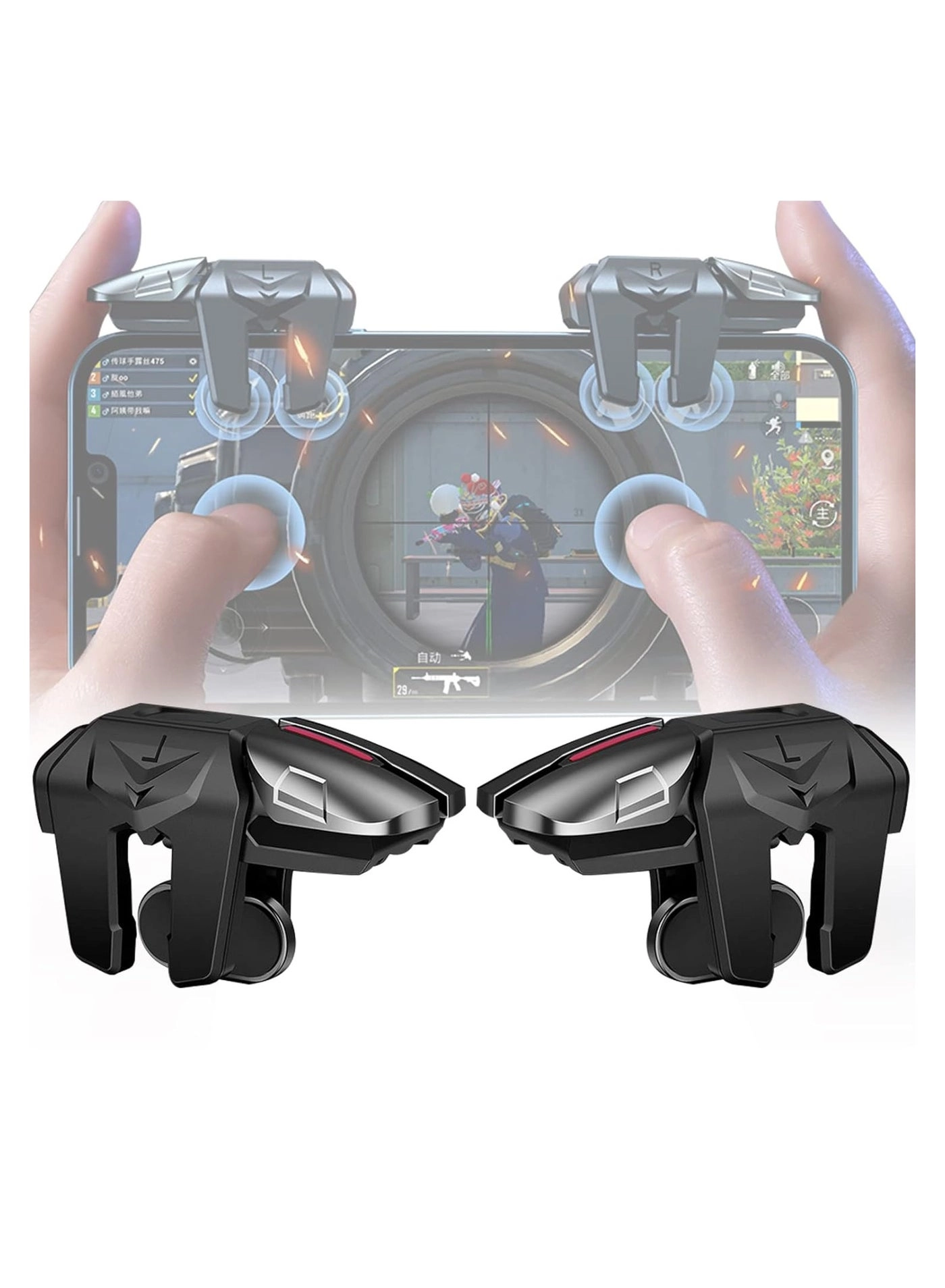 6 Trigger Mobile Controller - Pubg Call of Duty Fortnite Knives Out Rules of Survival