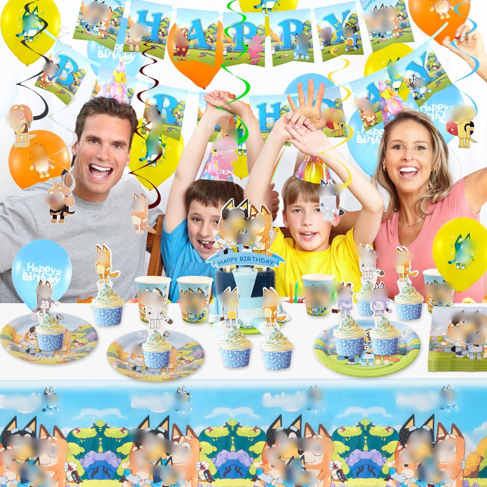 Party Tableware - 103.0 count Birthday