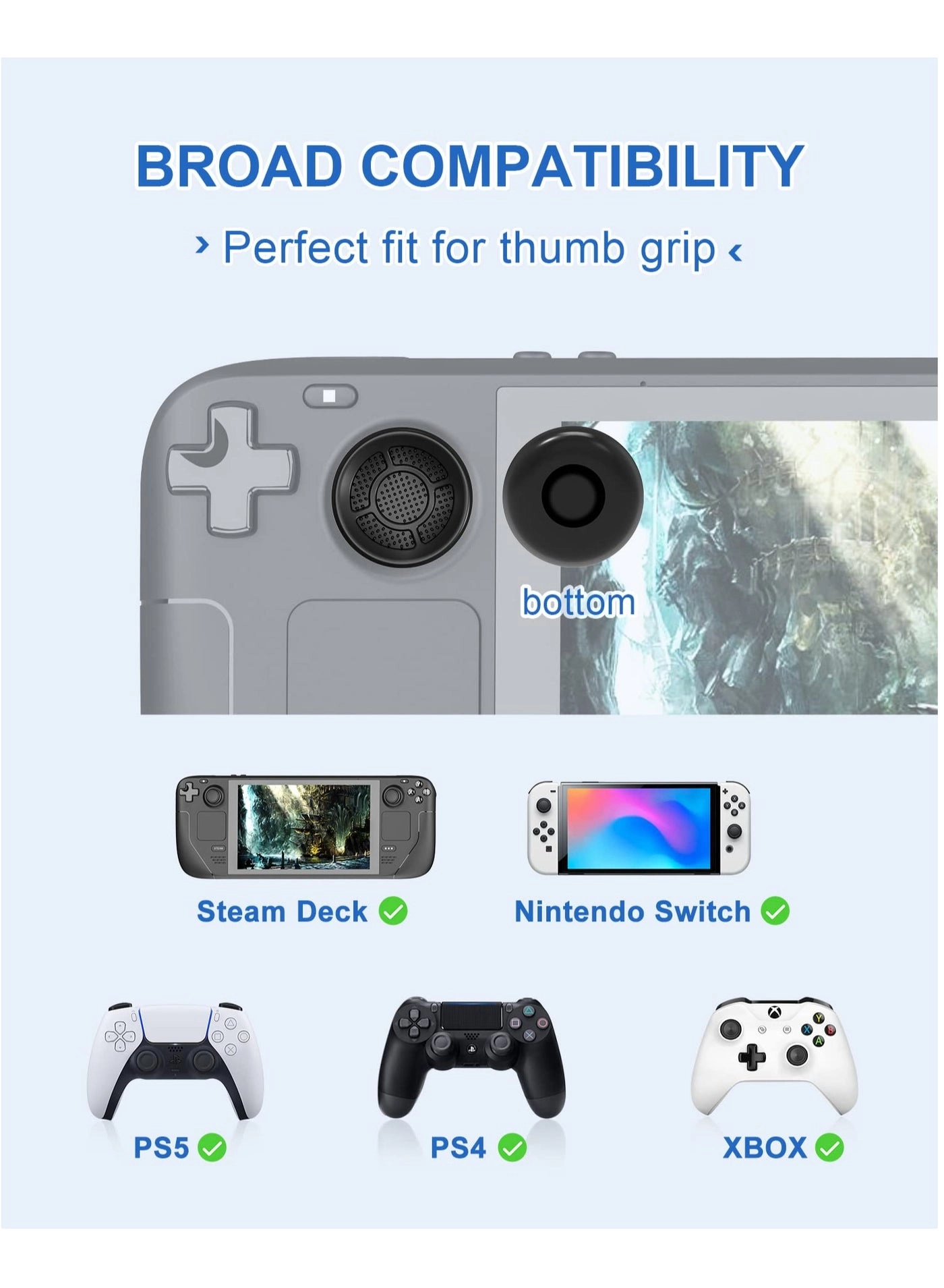 Thumb Grip Set - Steam Deck/Switch/PS5/PS4/Xbox