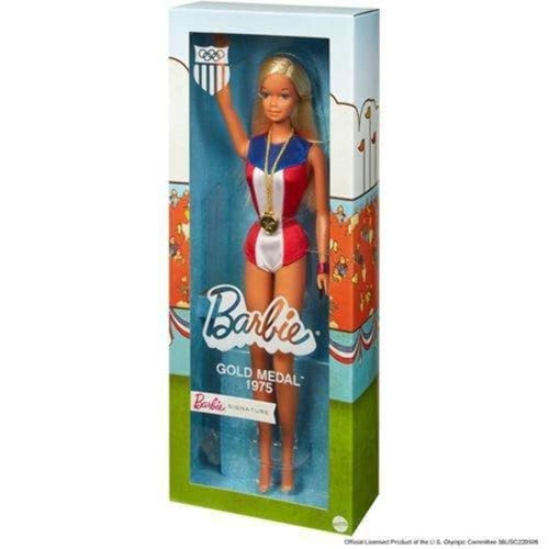 1975 Gold Medal Doll Reproduction - Olympics-Themed One-Piece Doll Stand Certificate of Authenticity