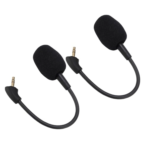 HUSHUI5g3tmpsoun 3.5mm-Mini-Jack Microphone 2 Units