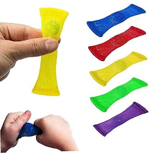Sensory Toy Mesh Tube Glass Marble - 3 + 5 pieces