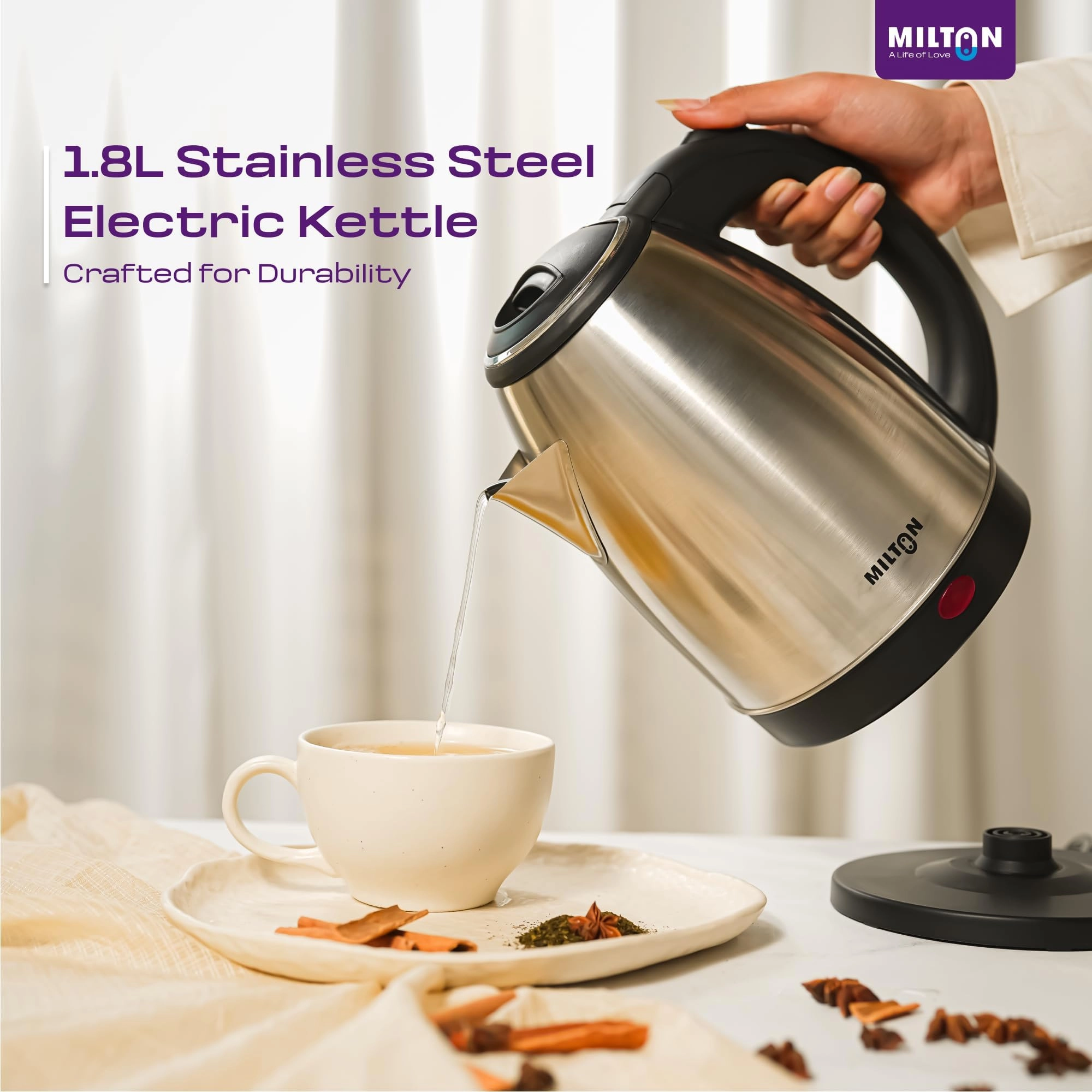 Stainless Steel Kettle - 1.8L