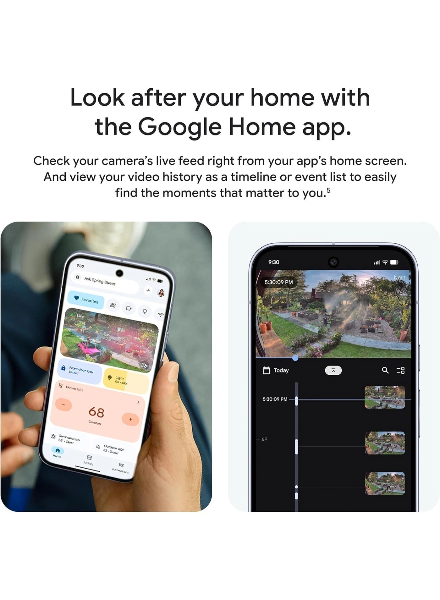 Nest Cam Outdoor (Wired, 2nd Gen) - 2K HDR Pack