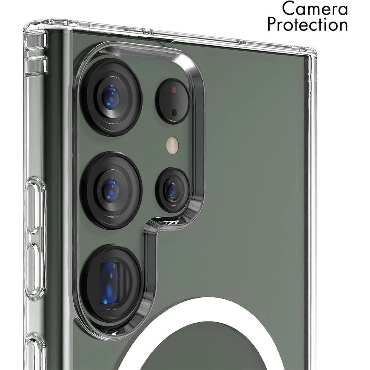 Silicon Magnetic Case for Samsung Galaxy S24 Ultra - Silicon Case Screen Protector