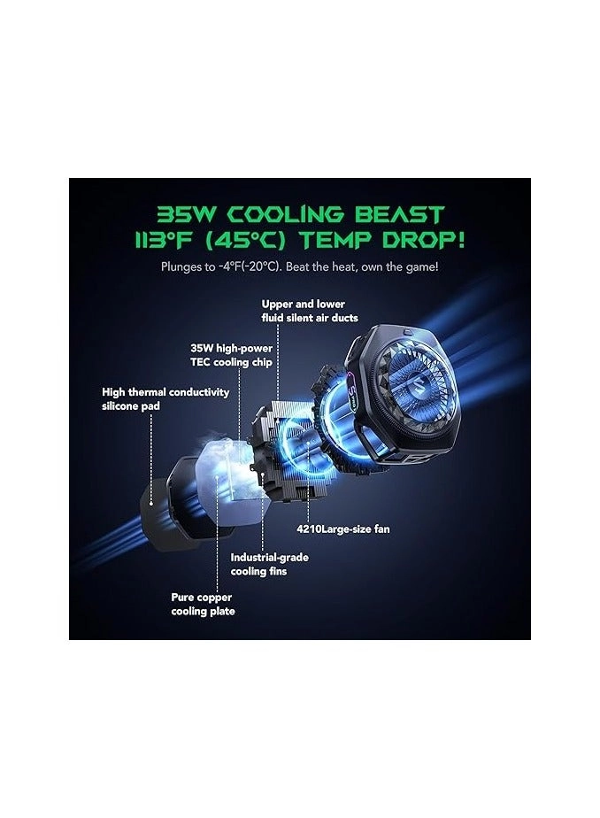 5 Pro Phone Cooler - 35W Magnetic RGB