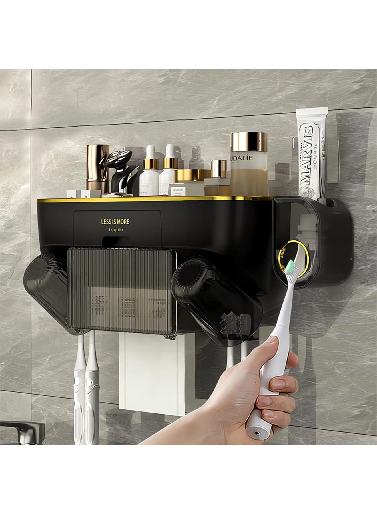 Toothbrush Holder - 4 Wall Mounted