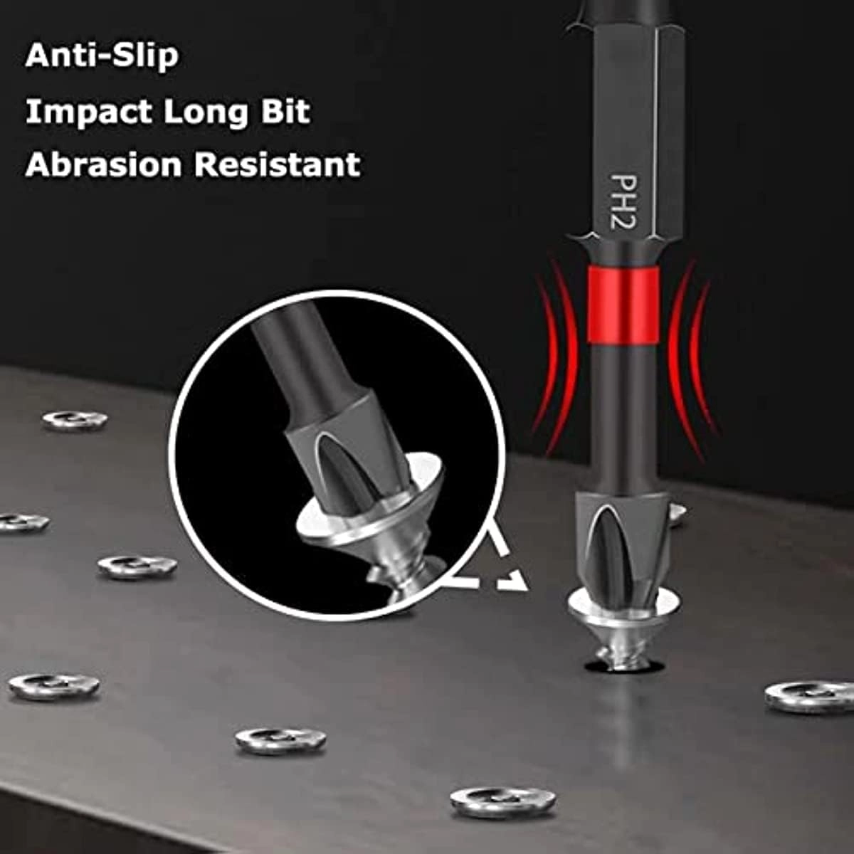 Magnetic Anti-slip Drill Bit - 7PCS 25mm-150mm